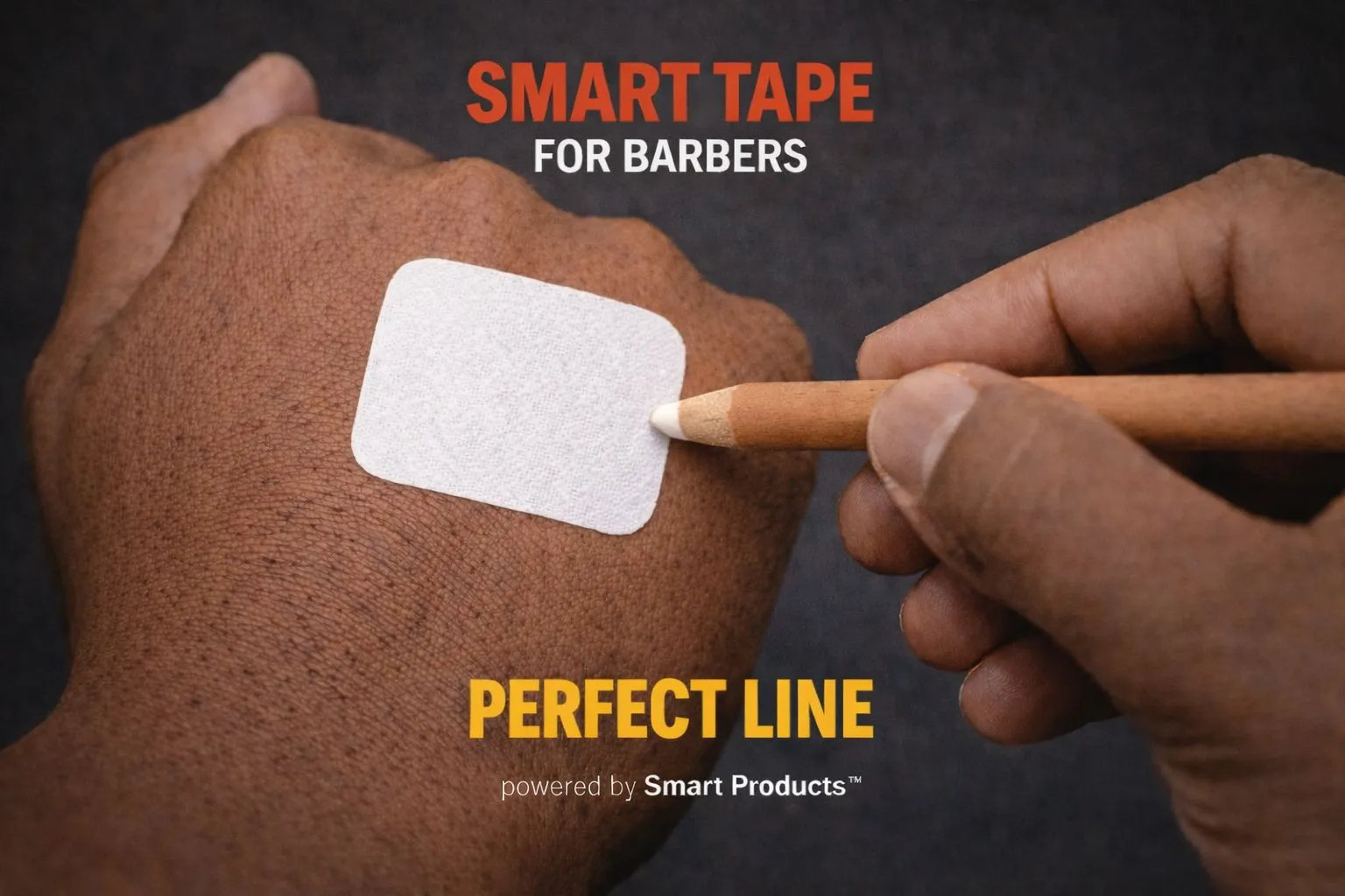 Smart Tape™ applied on skin — no more drawing